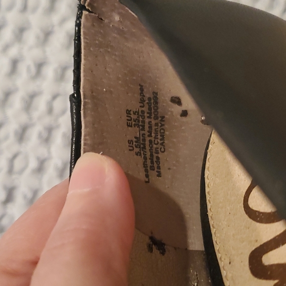 SAM Edleman Black Pumps Size 5.5 - Picture 6 of 6